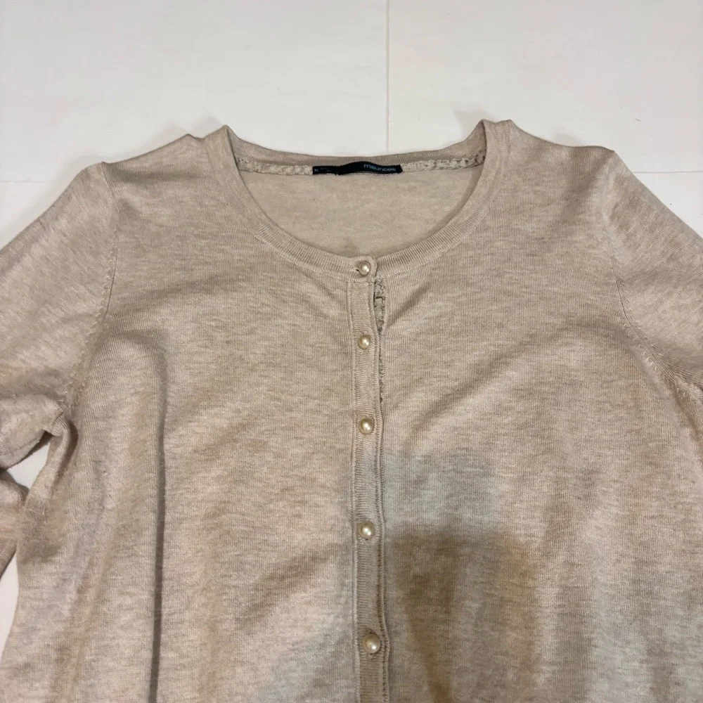 Maurices Light Tan Cardigan Sweater - Picture 4 of 12